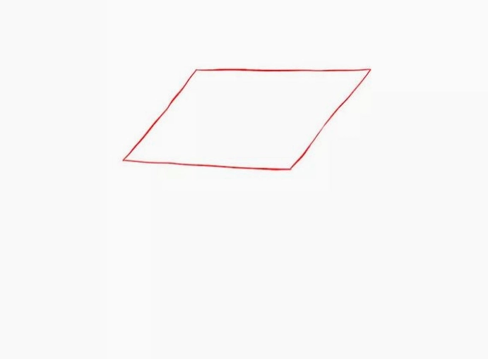 Cách vẽ ngôi nhà 3D bước 1