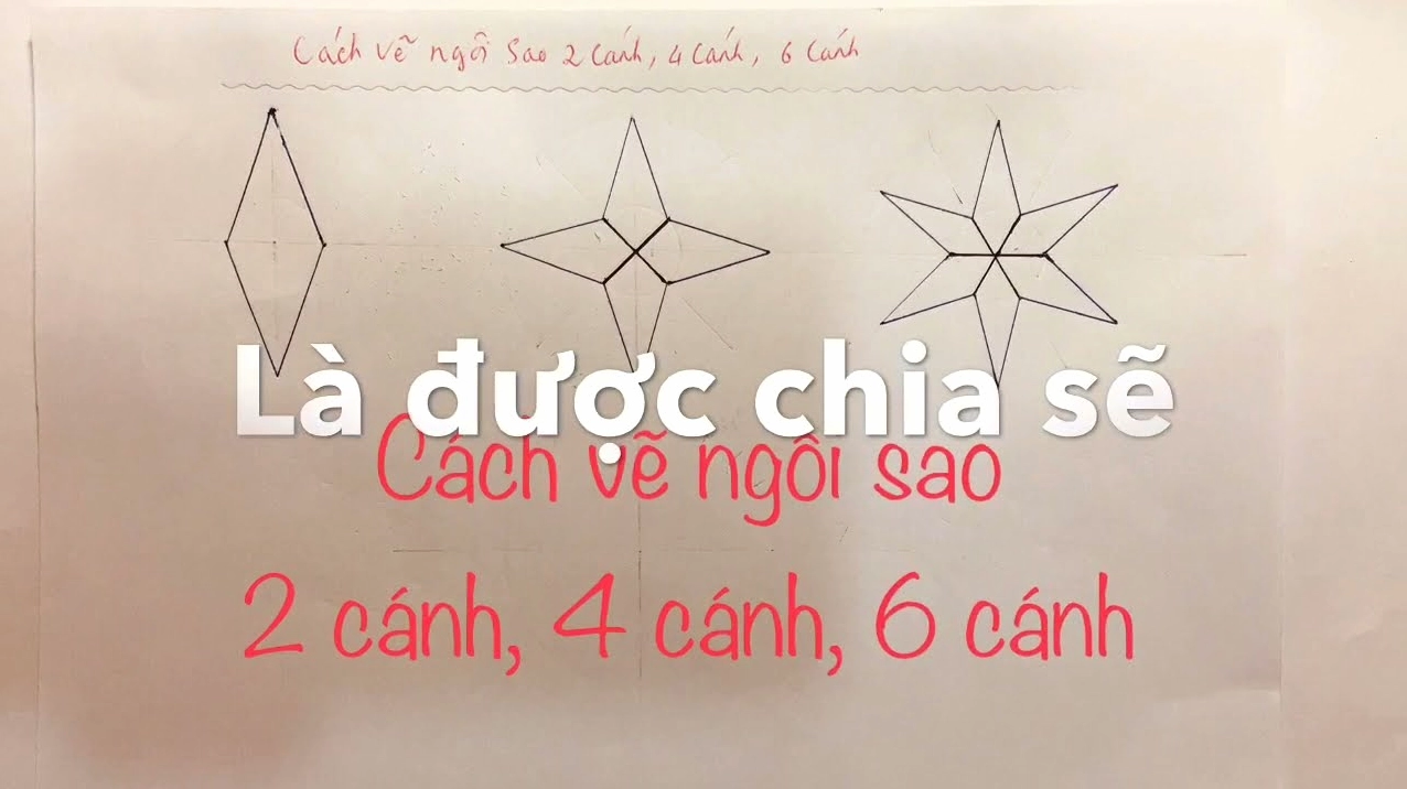 Cách Vẽ Ngôi Sao 6 Cánh