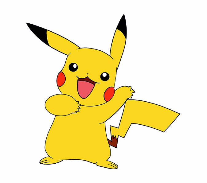 Cách vẽ Pikachu bước 11
