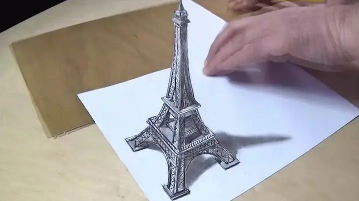 Cách Vẽ Tháp Eiffel