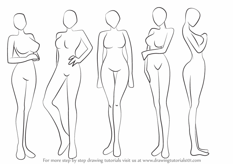 Cách xác định tỷ lệ đầu-thân trong vẽ body nữ manga