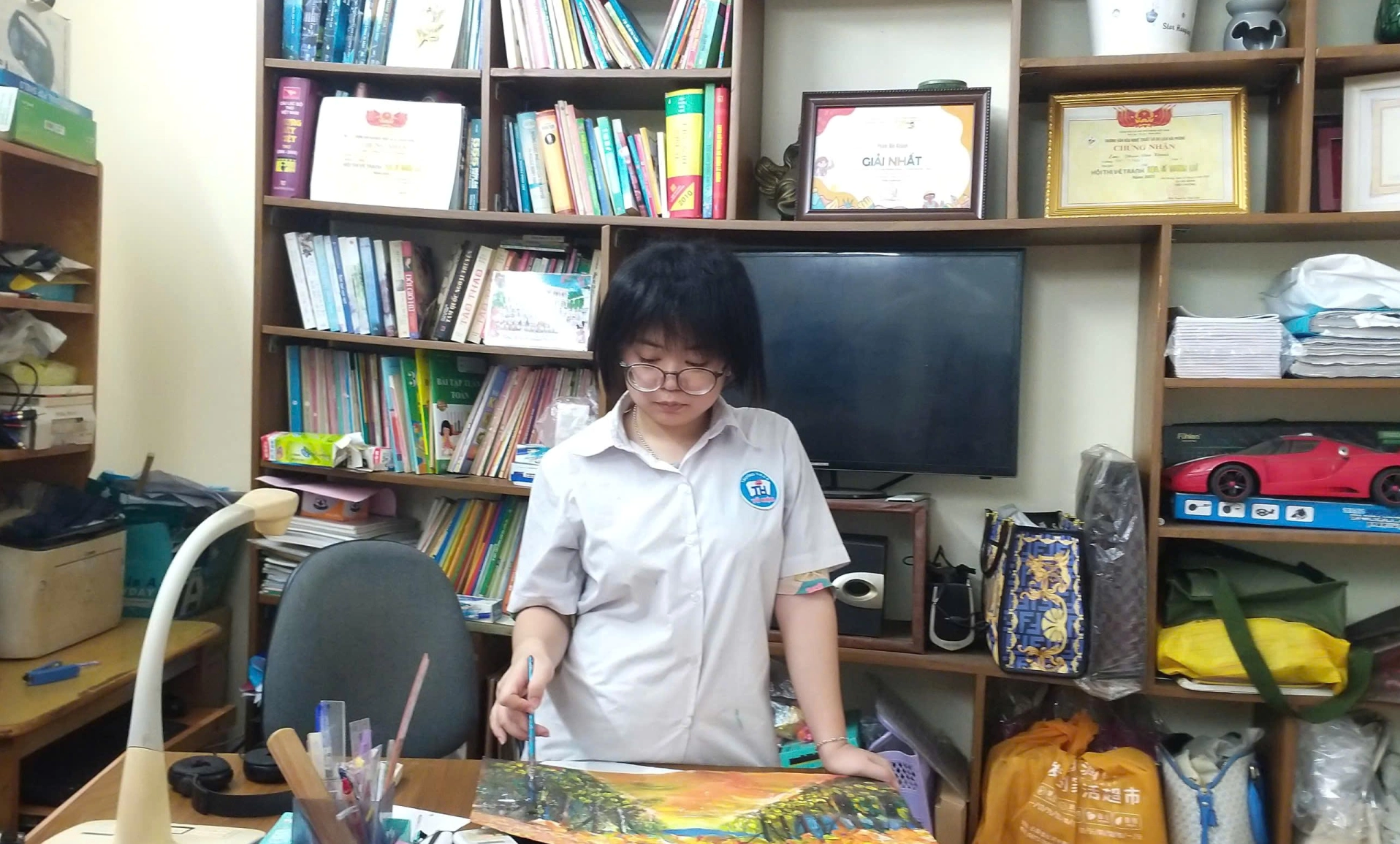 Cảnh quan đô thị tương lai với các tòa nhà cao tầng và nhiều cây xanh