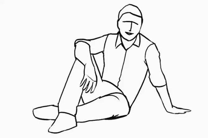 Chi tiết giải phẫu khi vẽ người ngồi