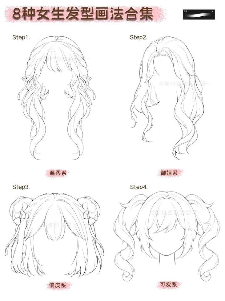 Chi tiết hóa từng lọn tóc Chibi