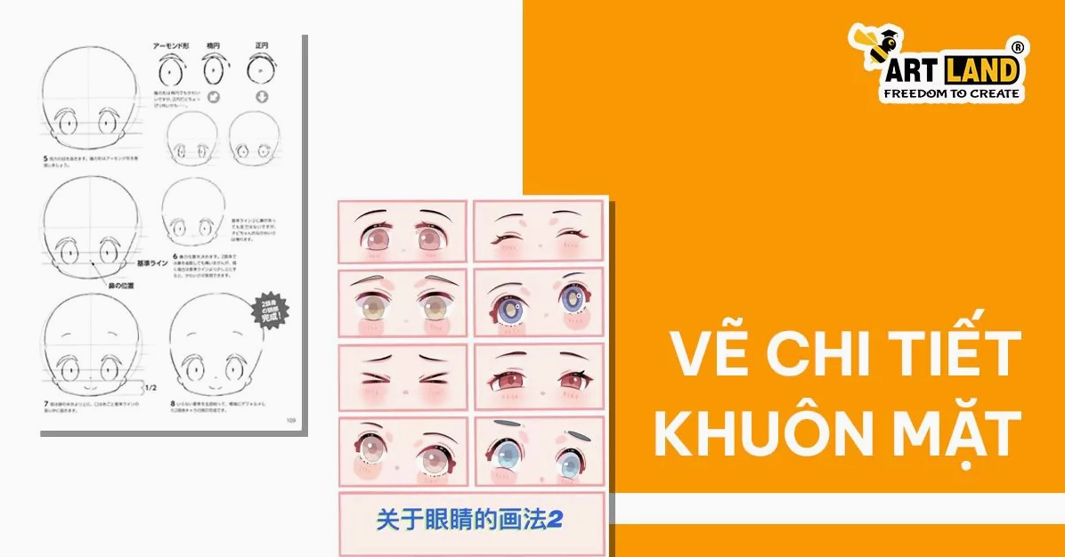 Chi tiết khuôn mặt chibi nữ