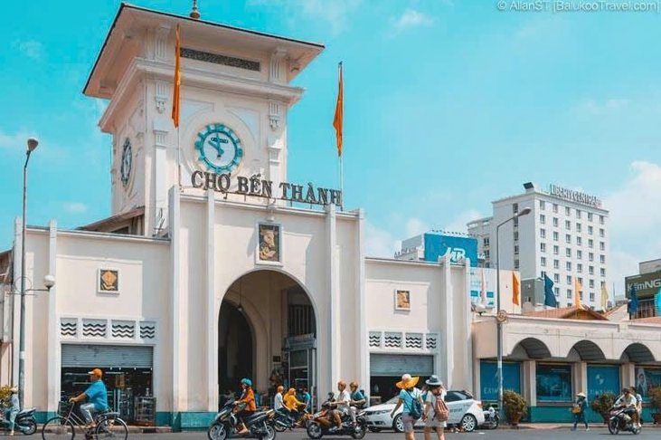 Chi tiết kiến trúc mái vòm Chợ Bến Thành