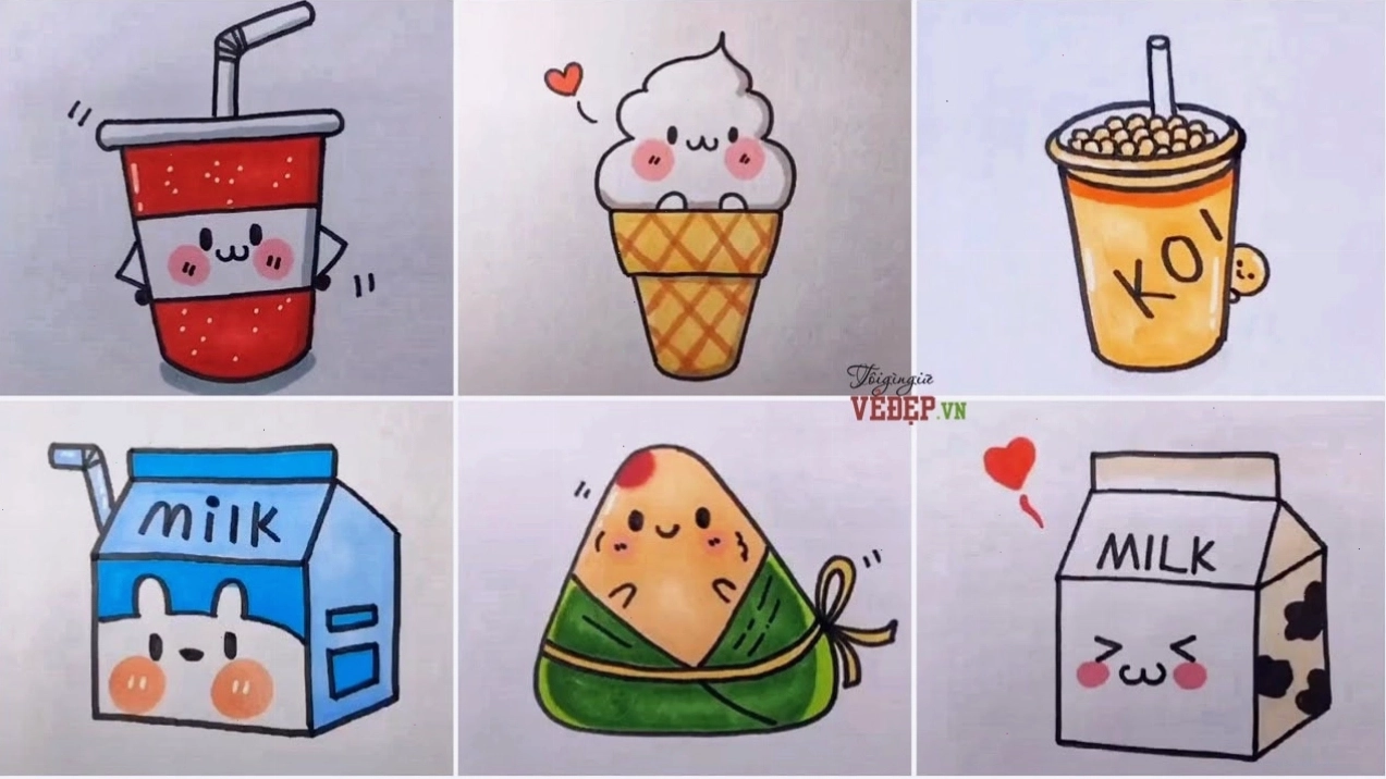 Cô gái chibi tươi cười rạng rỡ