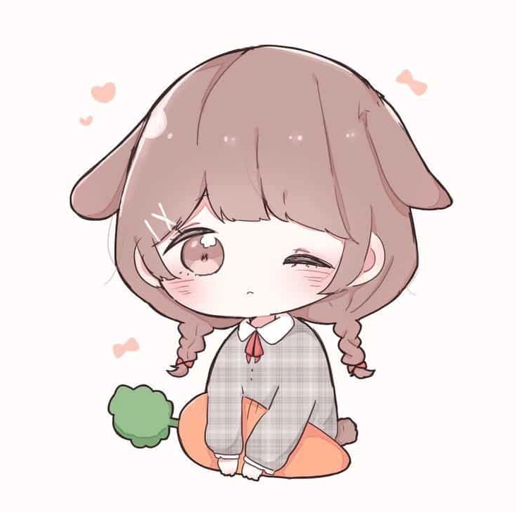Hình Chibi Dễ Vẽ đáng yêu bé gái dễ thương
