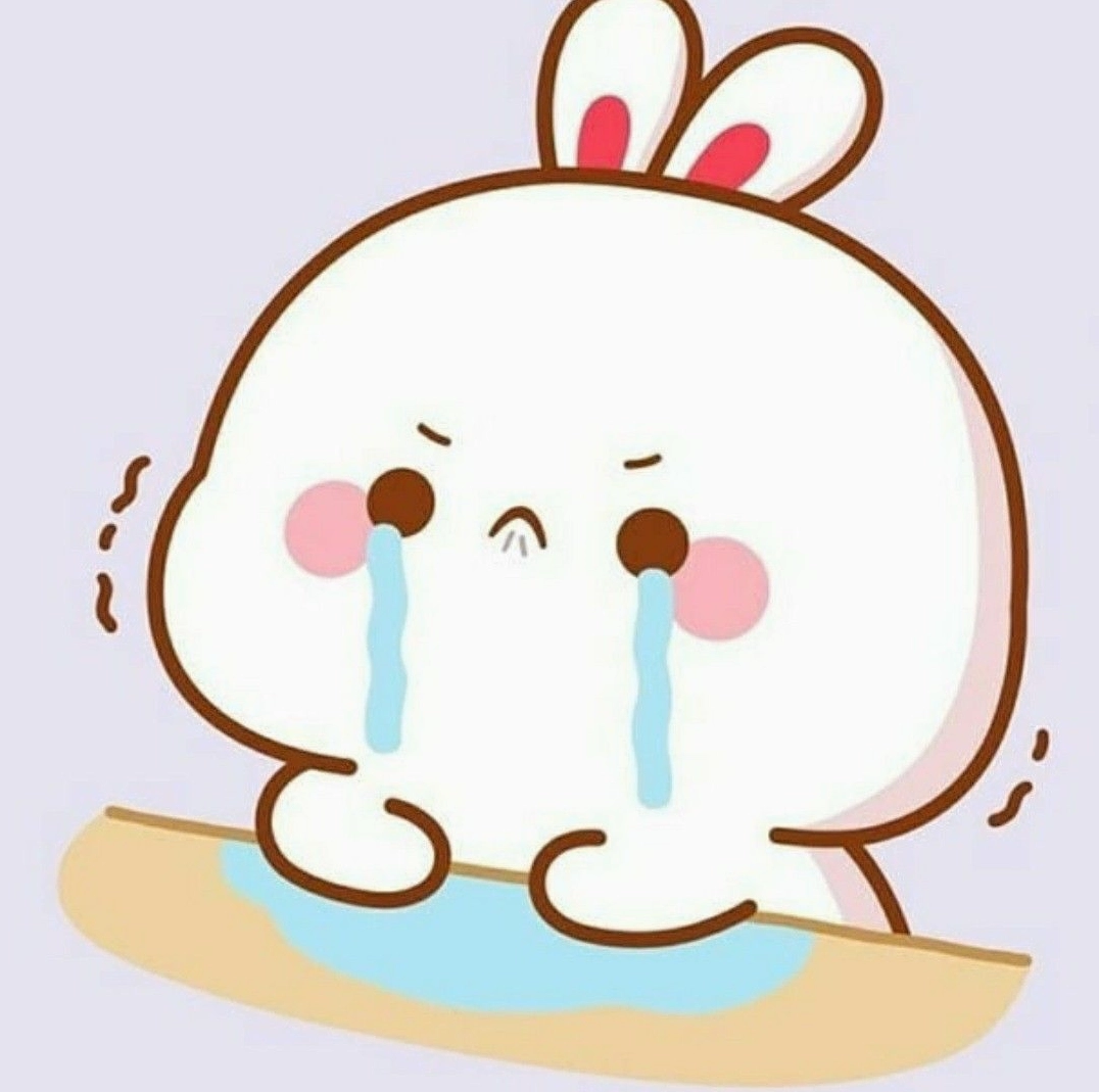Hình nền Thỏ Chibi khóc cực cute