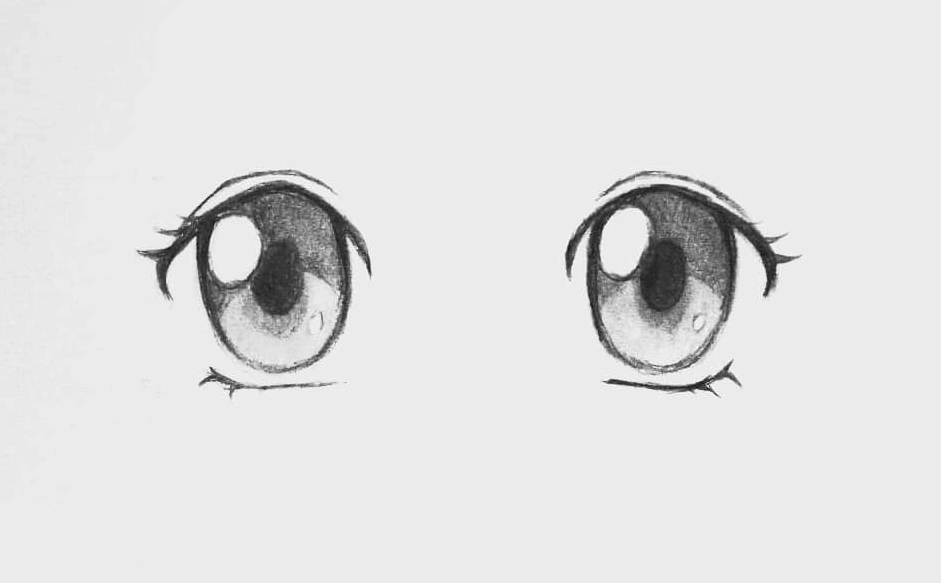 Hình tập vẽ mắt Anime cơ bản