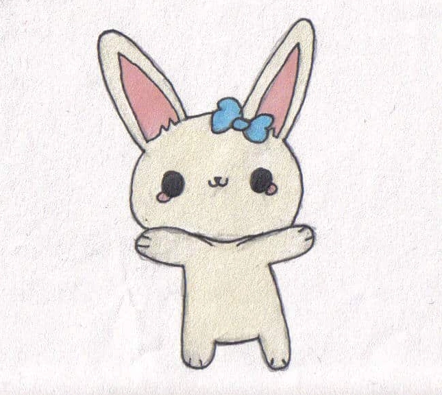 Hình tranh thỏ chibi đáng yêu nhất