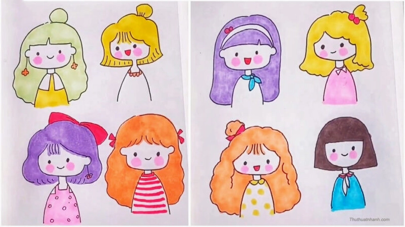 Hình vẽ chibi đơn giản