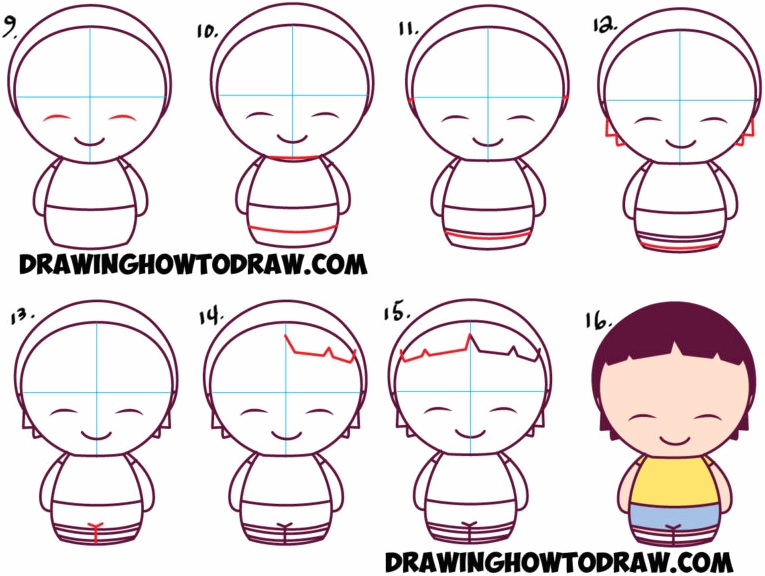 Hình vẽ chibi em bé đáng yêu