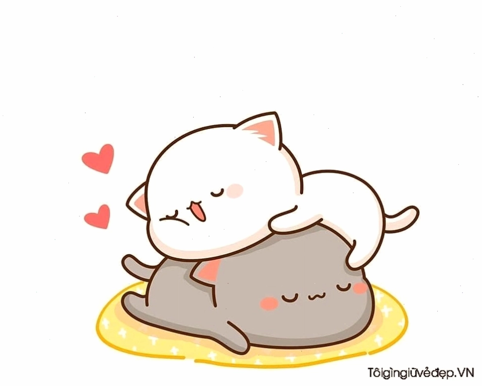 Hình vẽ chú mèo cute đơn giản