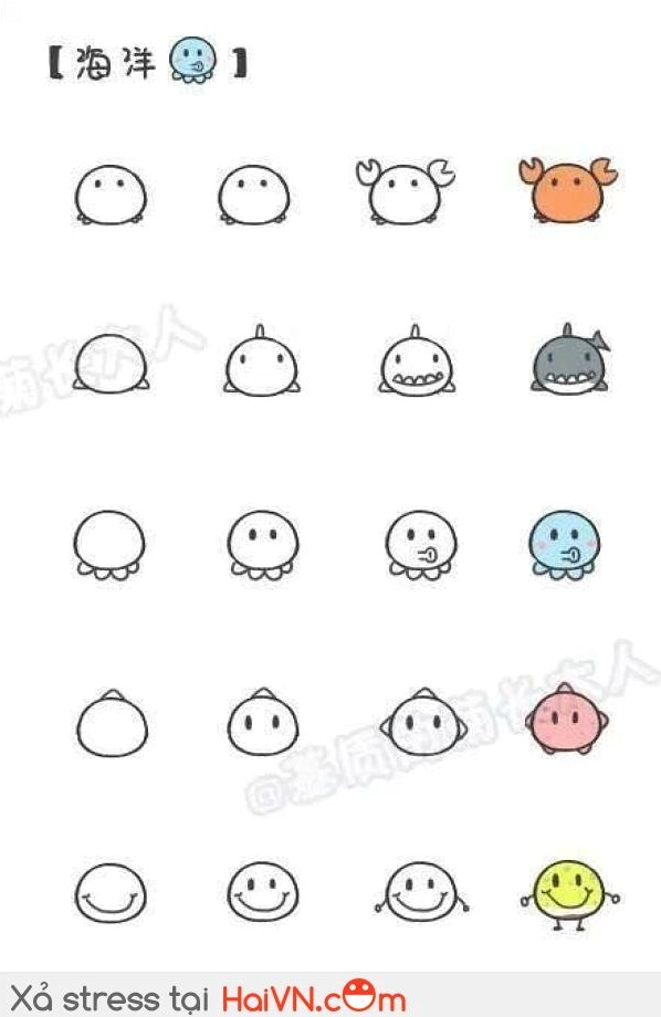 Hình vẽ con vật cute: Bạn chỉ cho hướng dẫn cách vẽ con vật cute đơn giản nhất?