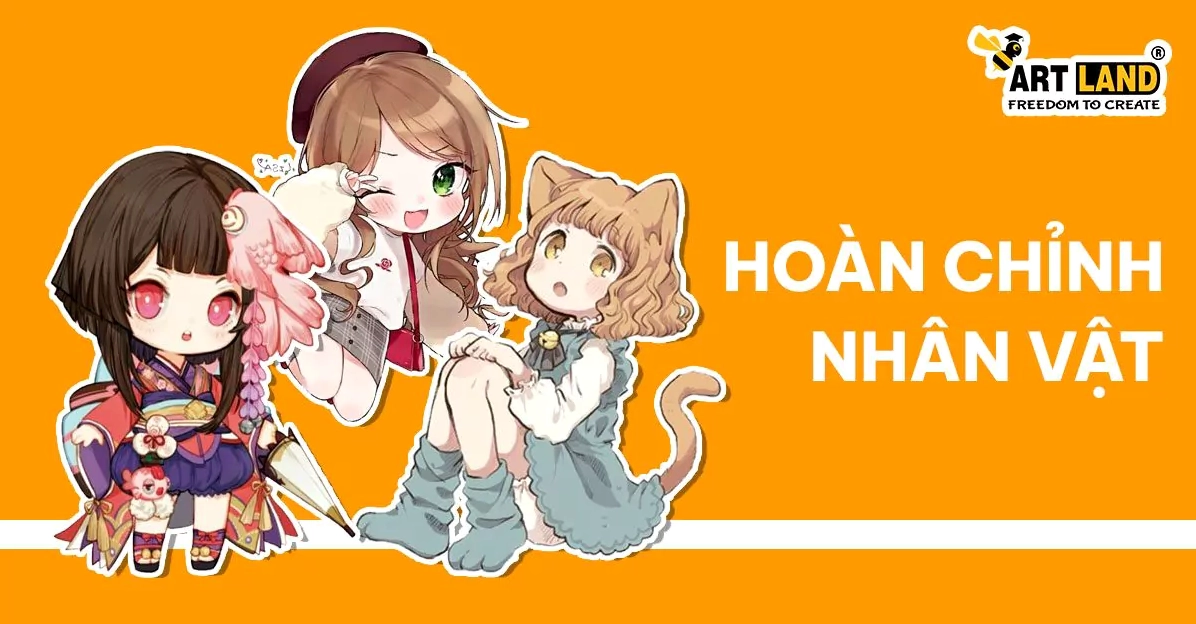 Hoàn chỉnh nhân vật chibi nữ