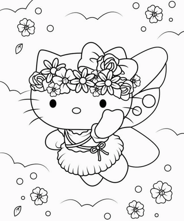 Hoàn thiện đường nét Hello Kitty