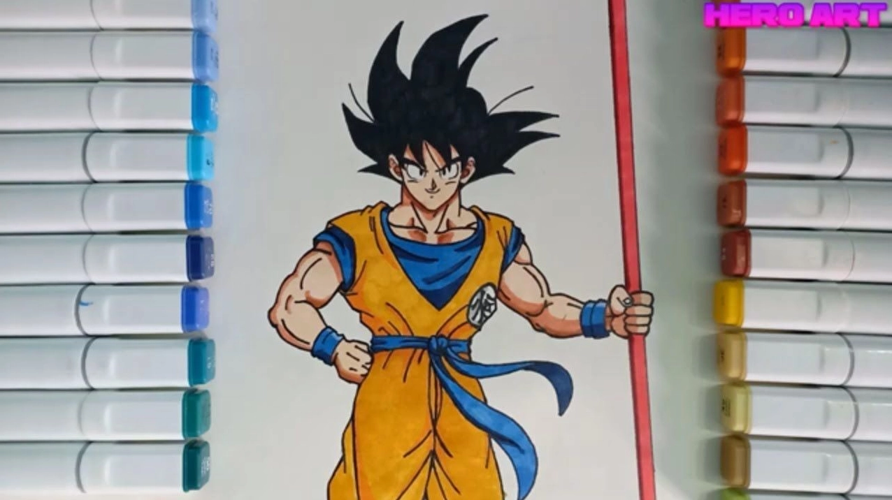Hoàn thiện đường nét Songoku