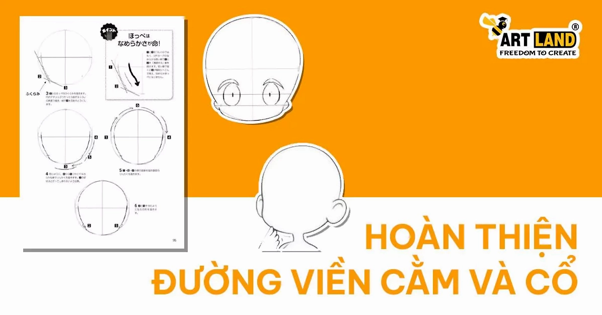 Hoàn thiện đường viền cằm và cổ cho nhân vật chibi nữ