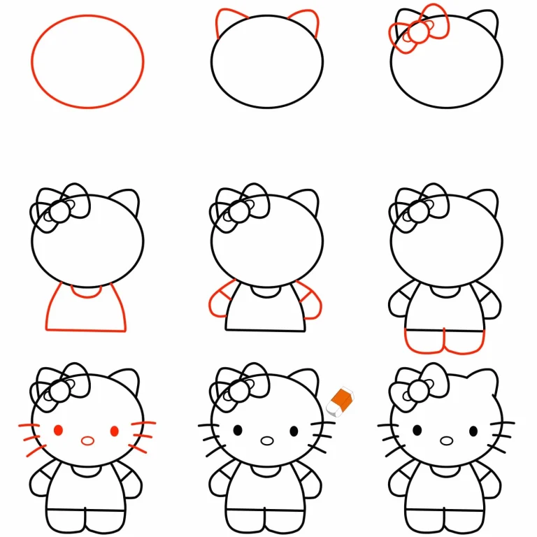Hướng Dẫn Vẽ Hello Kitty Đơn Giản: Bí Quyết Cho Người Mới Bắt Đầu
