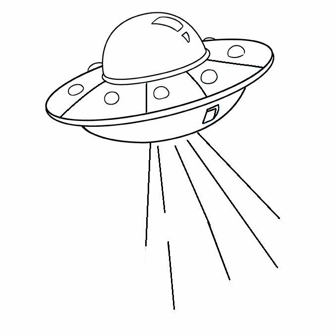 Hướng dẫn vẽ UFO, có thể tích hợp hình ngôi sao.