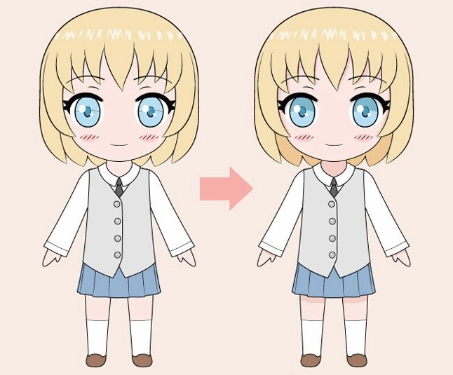 Mẫu vẽ chibi tham khảo
