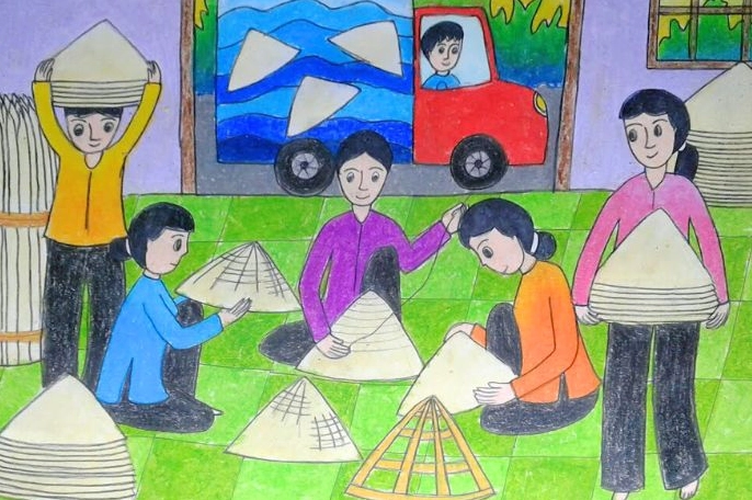 Minh họa các bước vẽ bản đồ Việt Nam