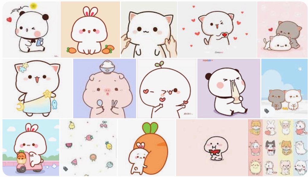 Minh họa các hình vẽ hoa lá cute đơn giản