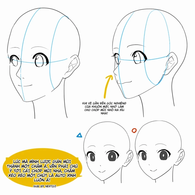 Minh họa các kiểu tóc anime đa dạng và cách vẽ