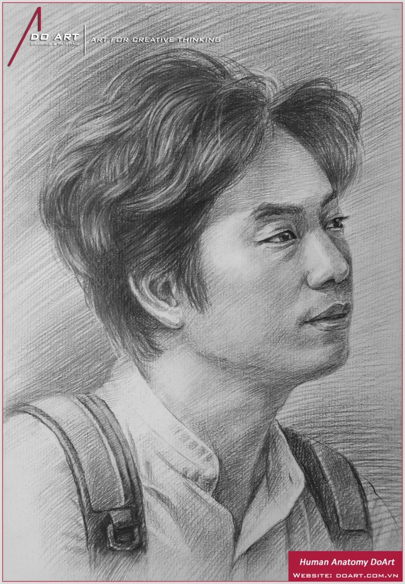 Minh họa tạo sáng tối đậm nhạt cho chân dung