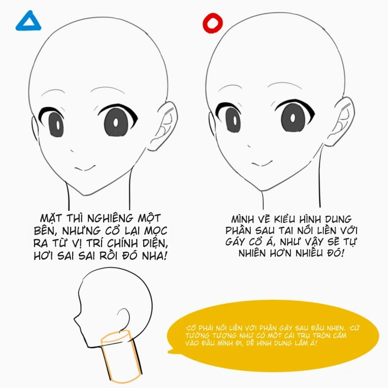 Minh họa tô màu cho đầu anime