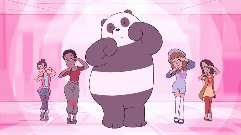 Panda từ We Bare Bears với biểu cảm đáng yêu