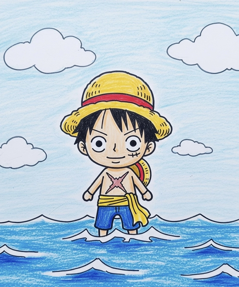 Phác thảo cấu trúc cơ bản của Luffy