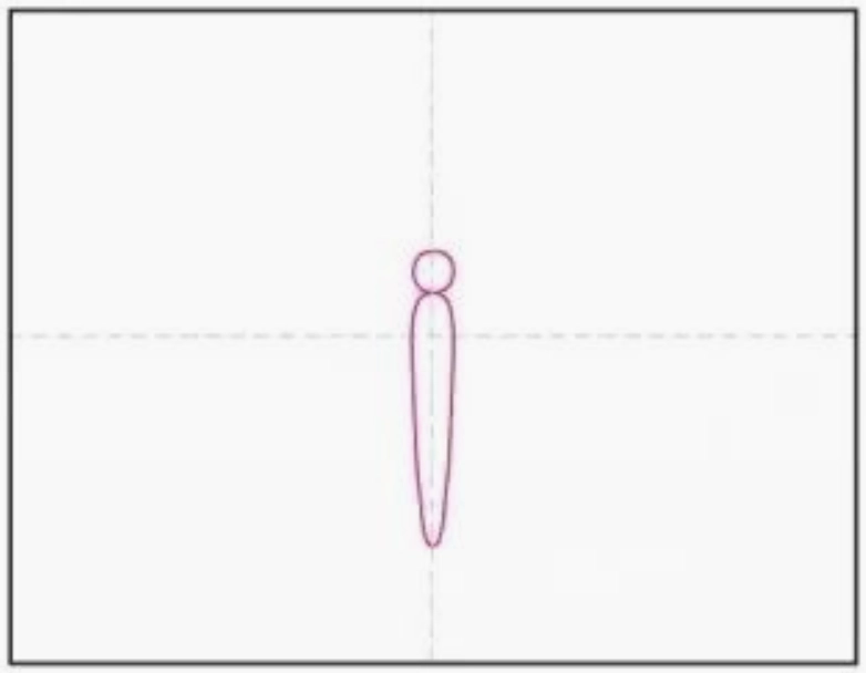 Phác thảo đầu và thân bươm bướm trên đường trung tâm