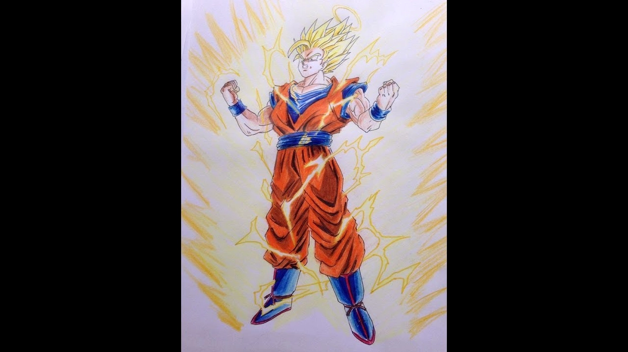 Tái hiện mái tóc đặc trưng của Goku siêu saiyan