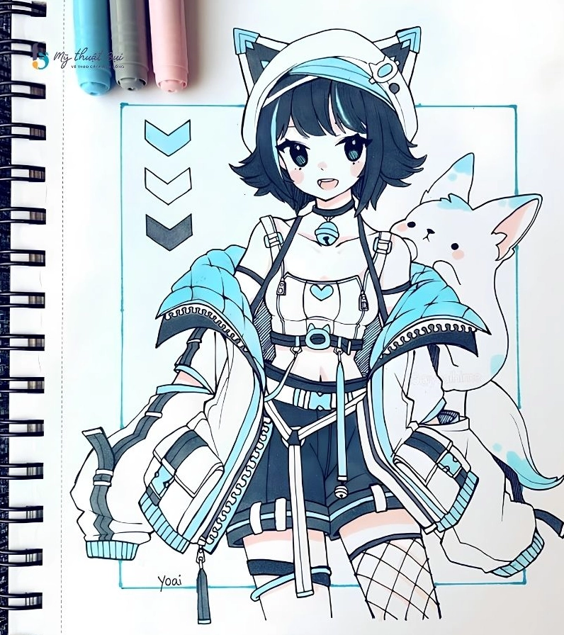 Thành quả của việc học vẽ anime nữ