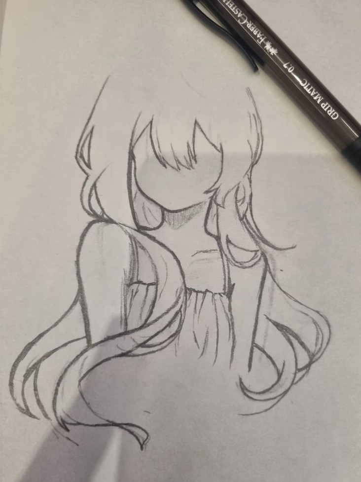 Thêm bóng đổ cho tóc Chibi