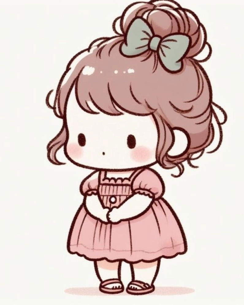 Thêm tóc và phụ kiện cho nhân vật cute