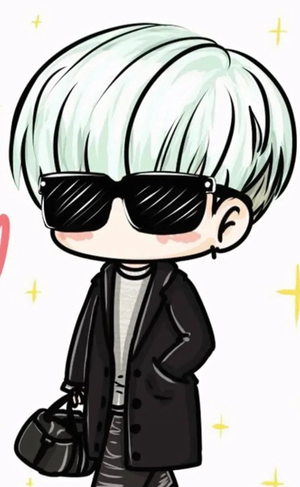 Thiết kế khuôn mặt mắt lớn tỷ lệ biến dạng trong cách vẽ chibi cute