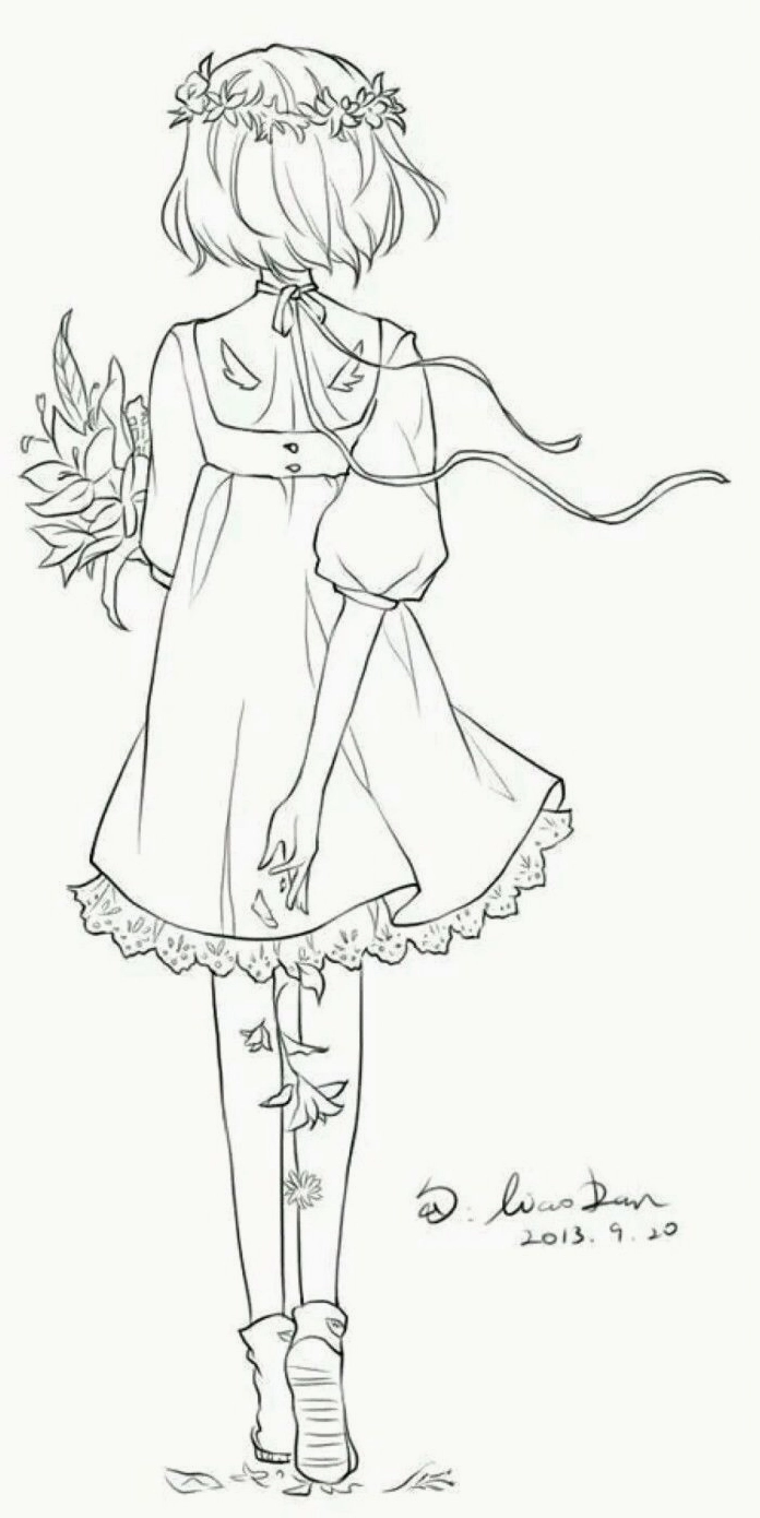 Thiết kế nhân vật anime với đường nét tinh tế