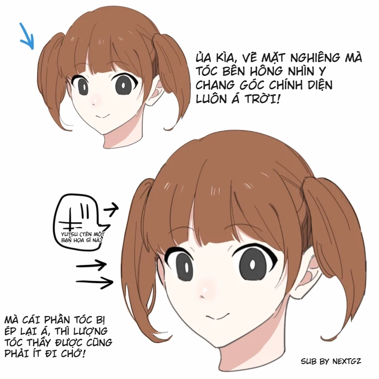 Tô màu chi tiết cho nhân vật anime