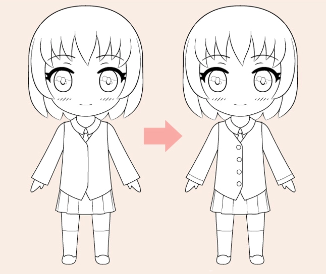 Tô màu cho nhân vật chibi