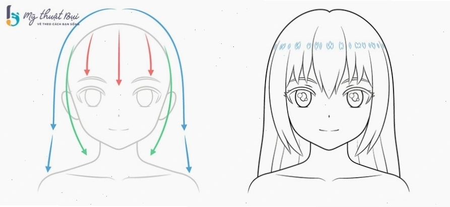 Tổng hợp các cách vẽ chi tiết khuôn mặt anime