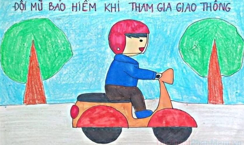Tranh ảnh được vẽ bởi học sinh tiểu học