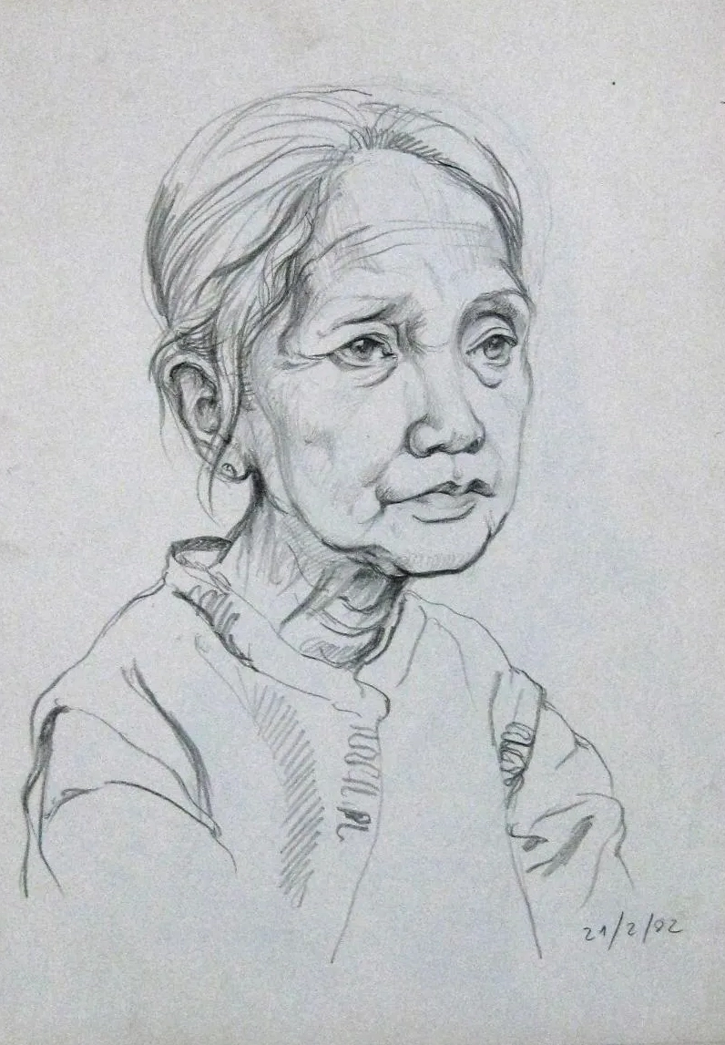 Tranh chân dung vẽ bằng bút chì