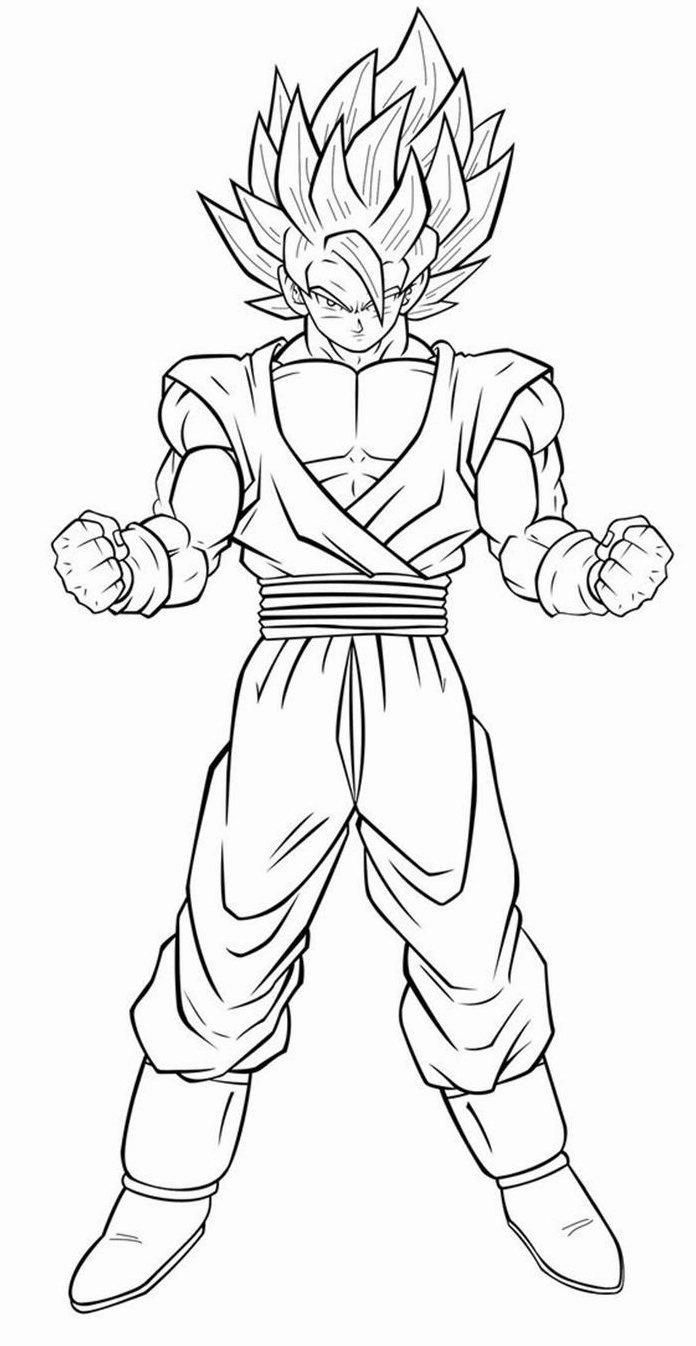 Tranh vẽ Goku đầy sức sống và sinh động