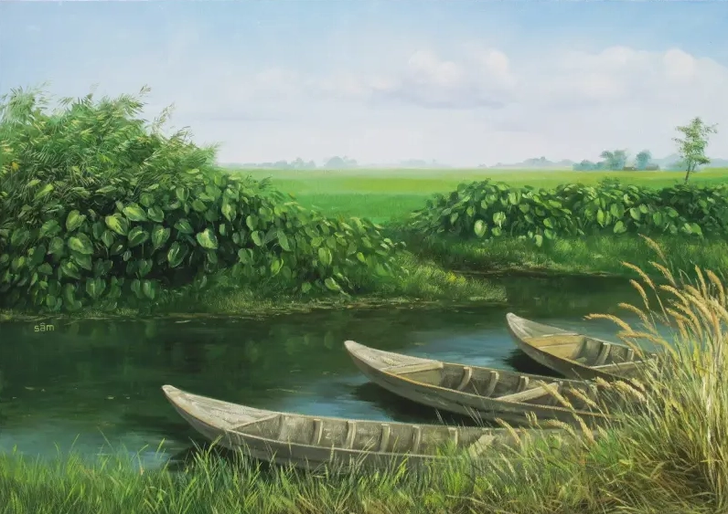 Tranh vẽ Miền Tây Sông Nước