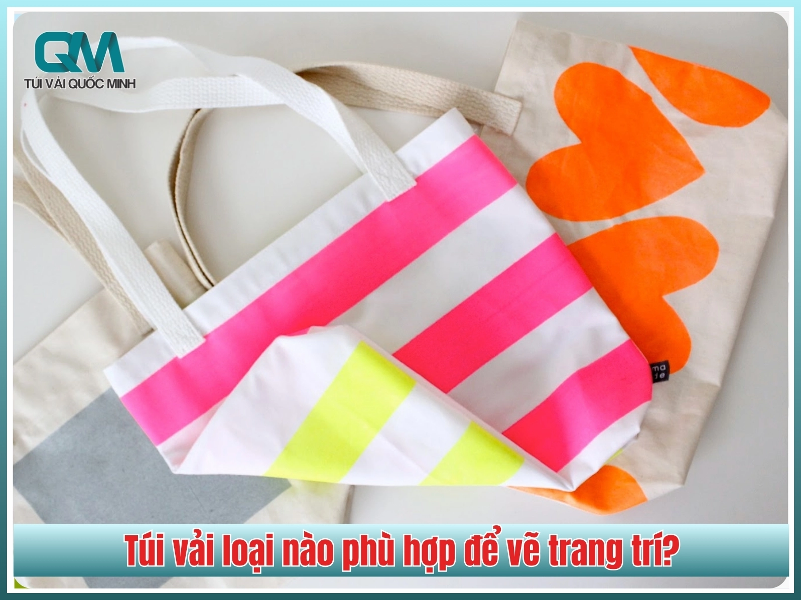 Túi vải loại nào phù hợp để vẽ trang trí?