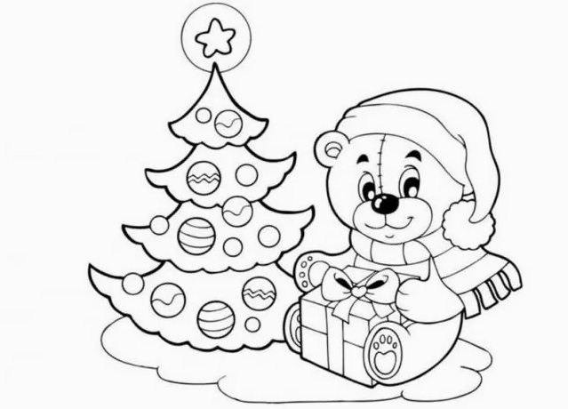 Vẽ cây thông Noel từ những đường cong liên tục