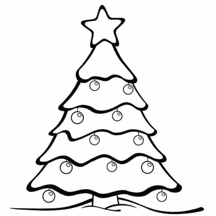Vẽ cây thông Noel với các hình vuông chồng lên nhau